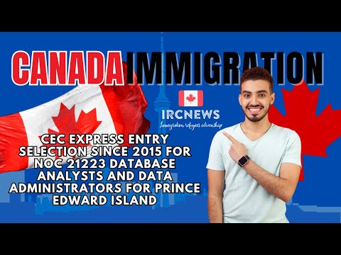 CEC Express Entry selection since 2015 for NOC 21223 Database analysts & data administrators for PEI