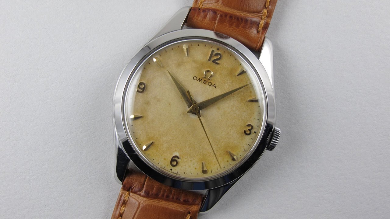 Steel Omega Ref. 2504 -12 vintage wristwatch, circa 1952 - YouTube