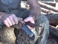 Native American Knife how to haft an antler handle