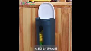 منظم اكياس Trash Bag Organizer, Wall-Mounted Plastic Bag Organizer Dispenser Garbage