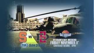 SDSU vs Syracuse Basketball on the Flight Deck | USS Midway Museum