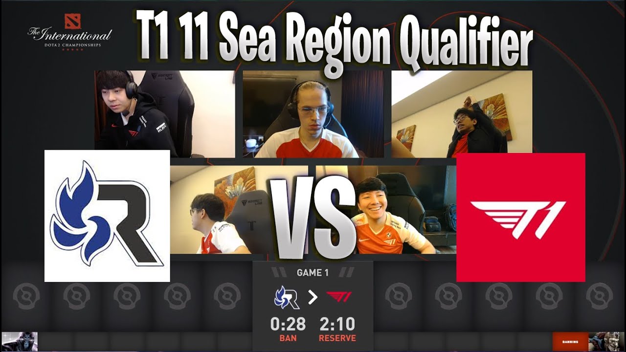 TI 11 Regional Qualifiers SEA Day 13 RSG vs T1 YouTube