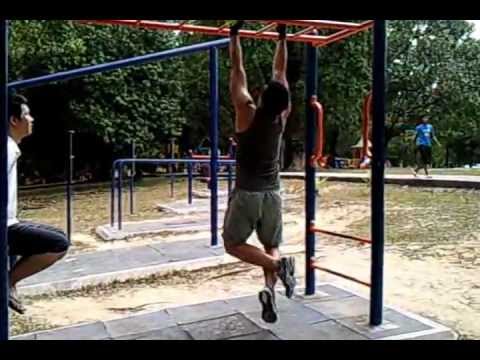 Parallel grip pull ups - James