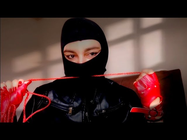 ASMR Kidnapping you - leather and balaclava 
