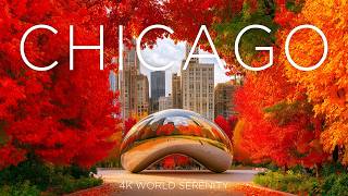 Autumn in Chicago 4K 🍂 Explore Vibrant Fall Foliage, Lakeside Views & Beautiful Cityscapes Guide