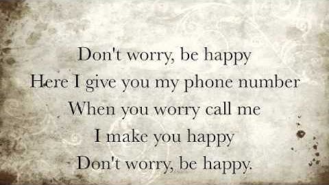Thumbnail of Don't Worry Be Happy Lyrics
