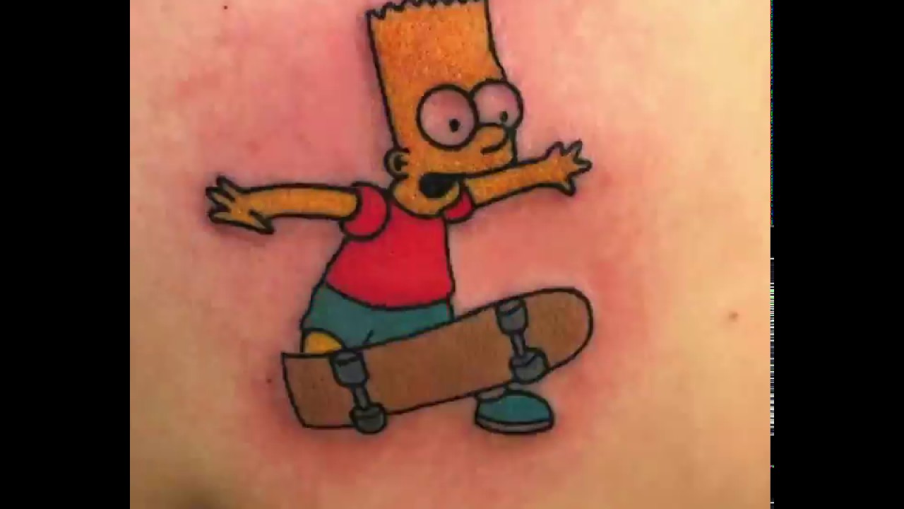 Bart Simpson Skull Tattoo Design  rTheSimpsons