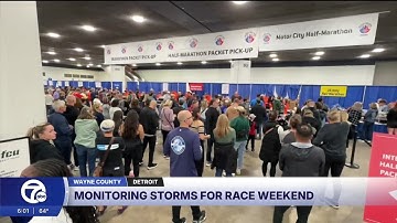 Detroit Free Press Marathon runners prepare for race amid rainy weather forecast