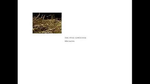 The Oval Language ‎– Hibernation (Side A)