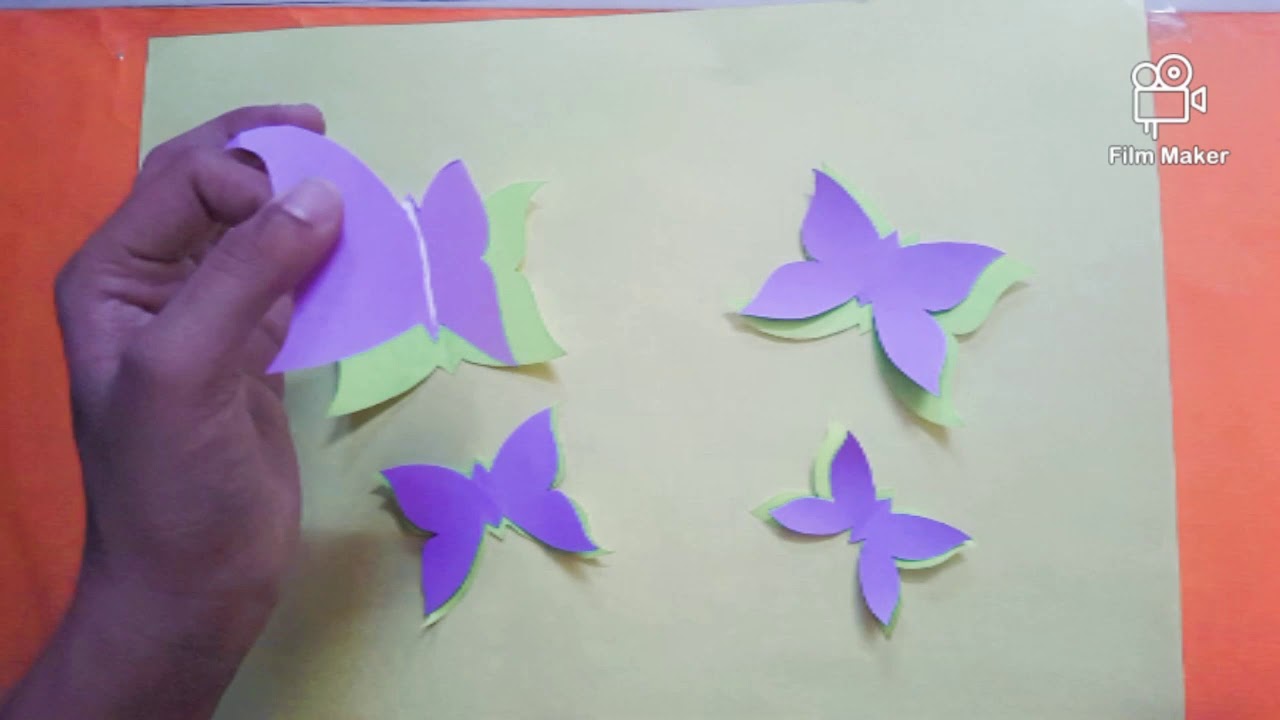 Wall Hanger Diy Wall Hanger Butterfly craft YouTube