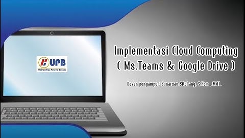 IMPLEMENTASI CLOUD COMPUTING