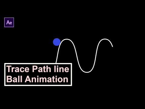 Trace path along line animation | After effects tutorial