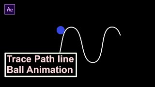 Trace path along line animation | After effects tutorial