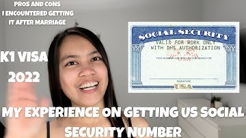 HOW TO GET US SOCIAL SECURITY NUMBER ON A K1 VISA | SSN K1 VISA