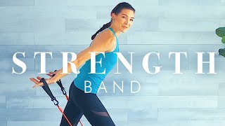 Resistance Band Workout // All Standing Full Body Exercises for Building Strength