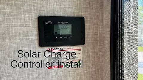 Solar Panel Charge Controller Install