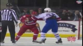 Kyle Hagel vs Shane Bakker Feb 27, 2015