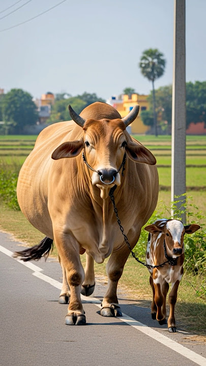 Cow sound 🐄 Biggest Cow Ever? The Whole Village Froze When It Mooed! 😱🐮 #cow