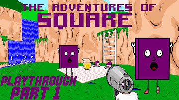The Adventures of Square Playthrough | Part 1 Welcome to Squaresville | Doom Mod | GZDoom Game