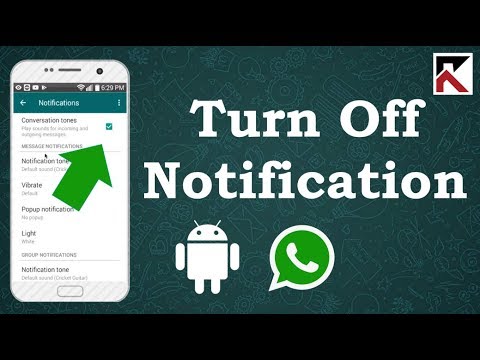 How To Turn Off WhatsApp Notifications Android