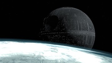 Death Star Exiting Hyperspace | Star Wars Blender Animation