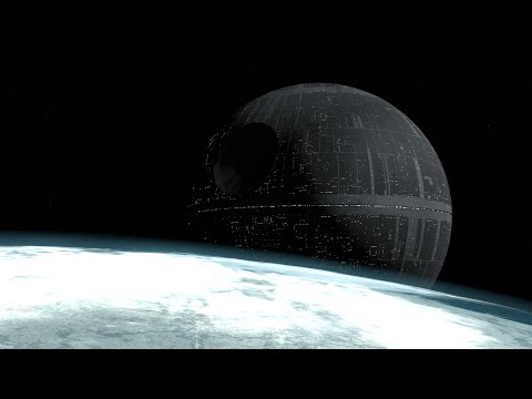 Death Star Exiting Hyperspace | Star Wars Blender Animation