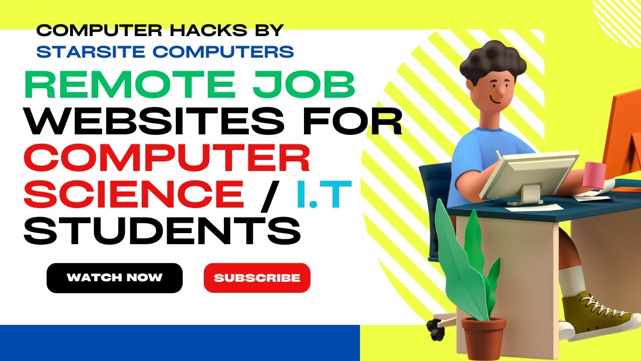 13 Best Remote Jobs site for Computer Science / IT Students With No