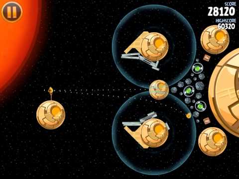 एंग्री बर्ड्स स्टार वार्स एस-1 वॉकथ्रू - वन बर्ड 3 स्टार्स