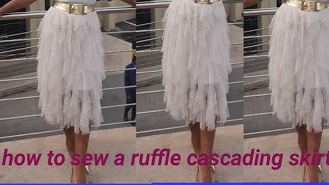 How to make a cascading ruffle skirt