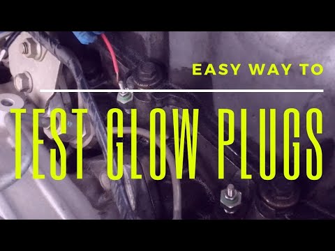 How to test glow plugs on diesel engines