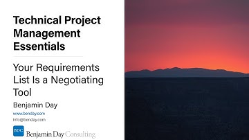 Technical Project Management #2: Your Requirements List Is a Negotiating Tool