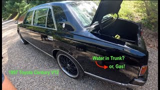 1997 Toyota Century V12:  Water (Gas) in Trunk