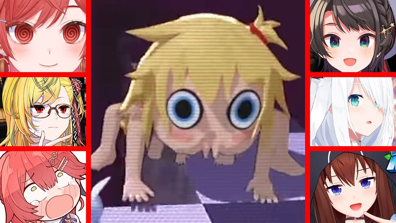 Hololive Girls Reaction To Haachama Jumpscare In HoloRun [ Hololive ]