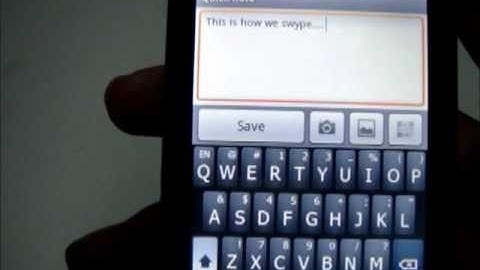 Android App Review - Swype 02 - Swype instead of type