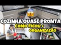 OS MÓVEIS PLANEJADOS DA COZINHA ESTÃO PRONTOS, MOSTREI TUDO + ORGANIZAÇÃO