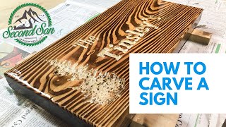 How to Make a Wood Sign with Words and No Guide/Stencil // DIY GIFT IDEA