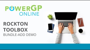 PowerGP Online + Rockton Toolbox in Dynamics GP