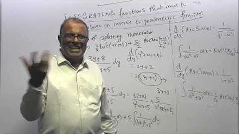 VIDEO - 132: TOPIC 8: INTEGRATION: THE METHOD OF SPLITTING THE NUMERATOR
