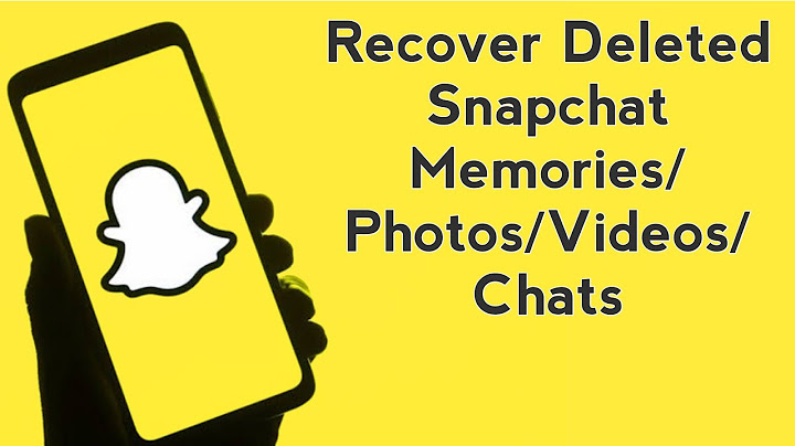 How to recover deleted videos from snapchat memories