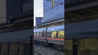 【長野駅】留置線に行く383系回送列車発車　#鉄道 #383系 #しなの #長野駅