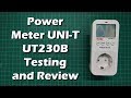 مراجعة جهاز قياس القدرة من يونى تى يوتى 230 بى | Power Meter UNI-T UT230B Testing and Review