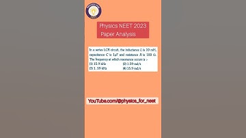 Physics mcq with answer and explanation asked in NEET UG 2023 by J Akhter Sir  # Shorts