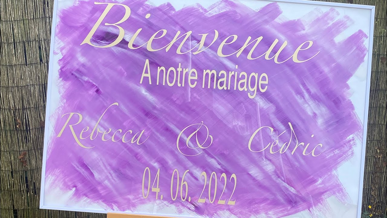 DIY panneau de bienvenue mariage sur plexiglass – Stickersjuice