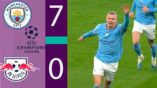 Manchester City vs Leipzig 7-0 | 🔥 UCL 2022-2023 - 8th Final 2nd Leg | All Goals & Highlights.