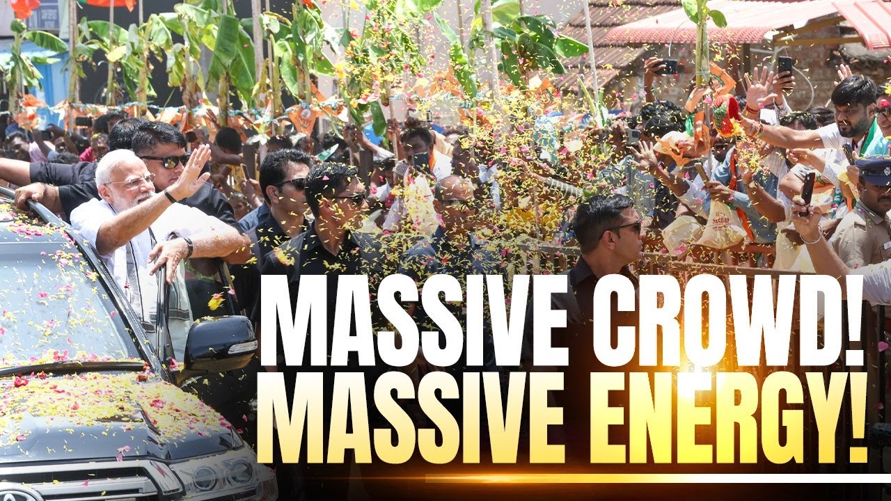 Tamil Nadu shows its love: 'Modi-Modi' chants echo through Gangaikonda  Cholapuram - YouTube