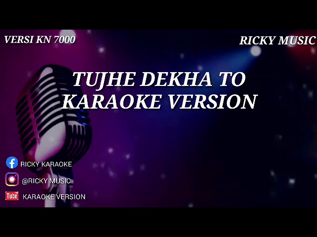 Karaoke tujhe dekha to duet class=