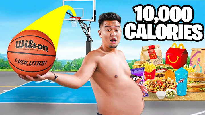 Last to Make Basketball Shot Eats 10,000 Calories!