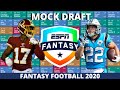 2020 Fantasy Football Mock Draft (PPR)- 10 Team- Pick 1