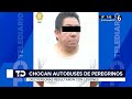 Choca camión de peregrinos provenientes de Toluca en avenida Constituyentes; reportan 17 lesionados