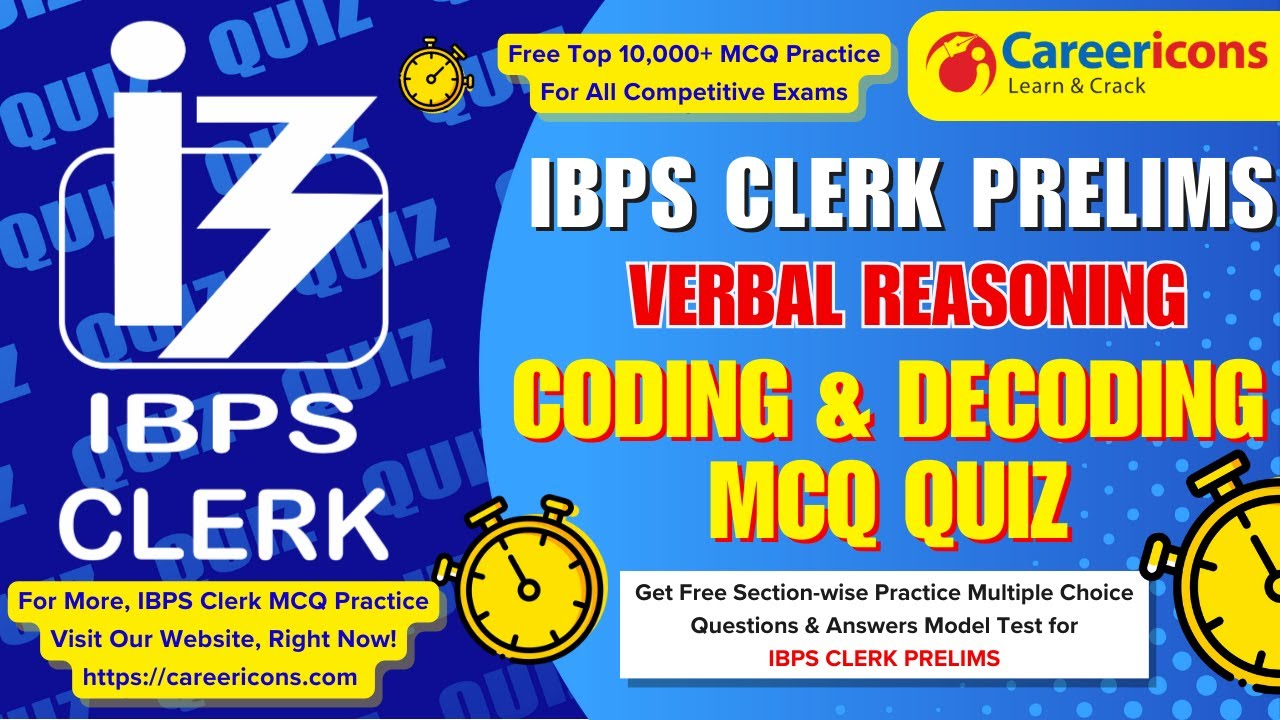 Free Input & Output MCQ Verbal Reasoning Questions Quiz PDF for IBPS ...